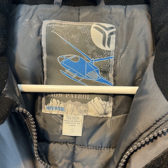 Fera boys one piece belted ski suit with hood. Snow patrol sz 5 - Picture 3 of 5